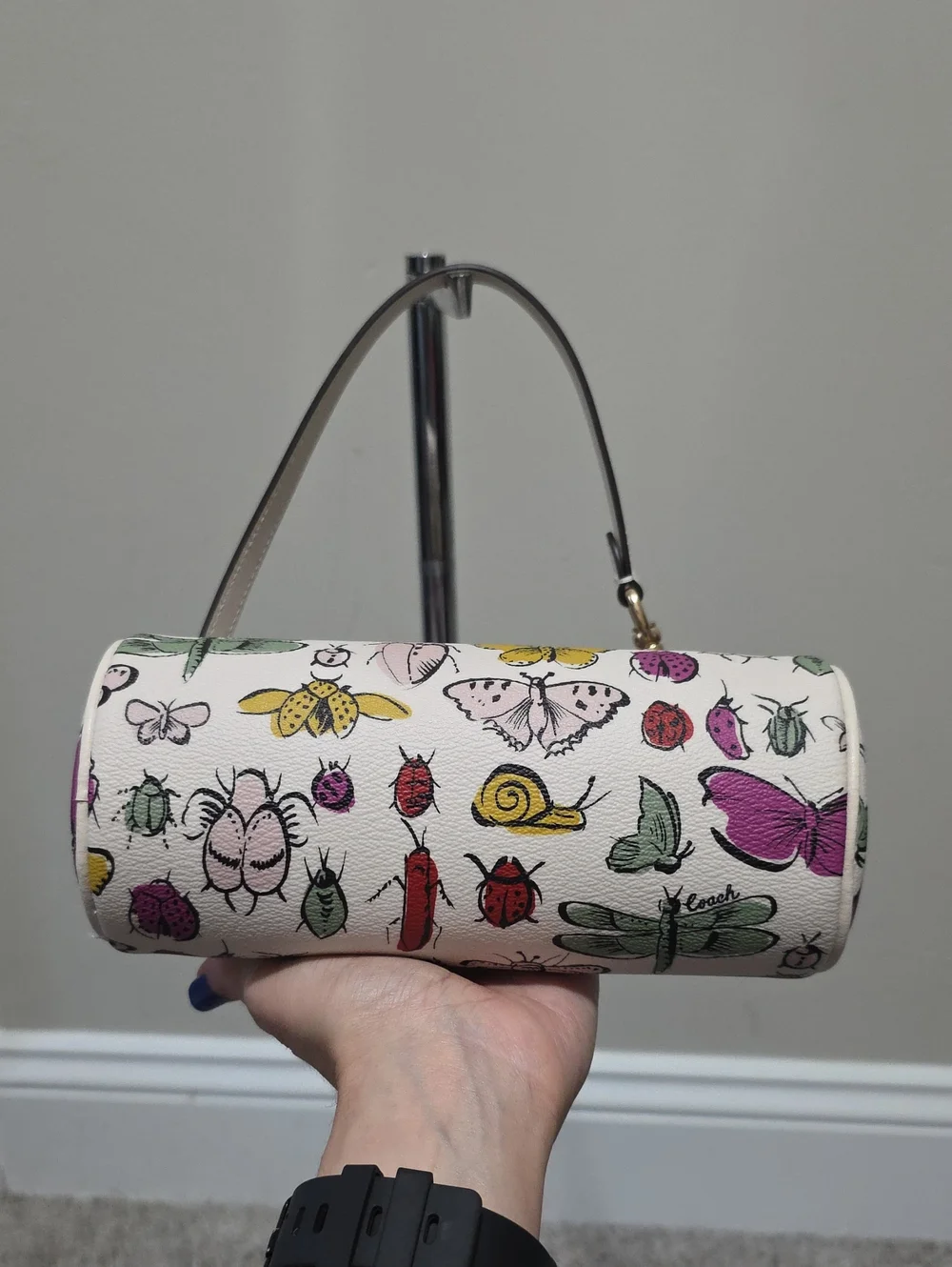 Coach Nolita Barrel Bag Creature Print Chalk Multi Limited Edition